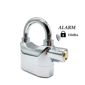 High Decible 110dbs Power Coated Anti-Theft Waterproof Bike Bicycle Motorcycle Alarm Lock Padlock Motorcycle Lock