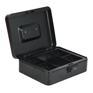 High Quality 7.87 Inch Combination & Key Lock Metal Cash Safe Box Coin Storage Money Tray for Supermarket Indoor Outdoor Use