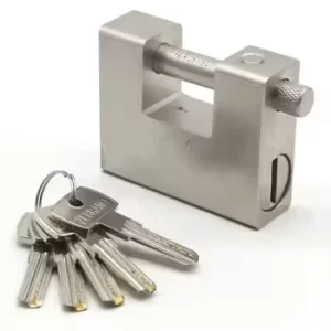 High Quality 94mm Padlock With Key Heavy Duty D Shaped Solid Brass Outdoor Keyed Padlock Protect Garage Door Containers