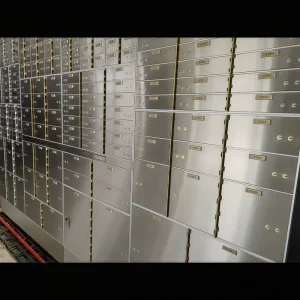 High Quality And High Security Safe Deposit Box Bullion Locker With Key Lock For Private Vault