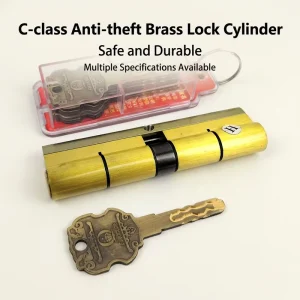 High Quality Brass Copper Security Door Lock Cylinder Durable C Level Waterproof Feature