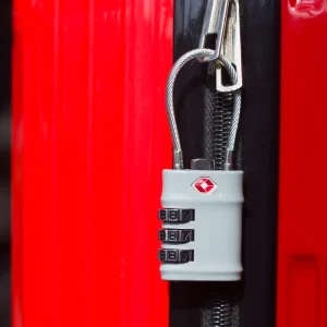 High Quality Cable 3 Digital Combination Padlock TSA Approved Traveling Padlock Customs Lock
