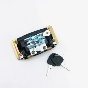 High Quality Machinery Spare Parts Handle Assembly Cabin Door Lock with Key Unit for DH80GO DH80 7 DH60 XC740 Excavator Loader
