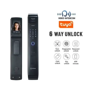 High Quality New Automatic Secure Smart Lock with Camera 3D Face Recognition for Outdoor Gate Waterproof and Card Access