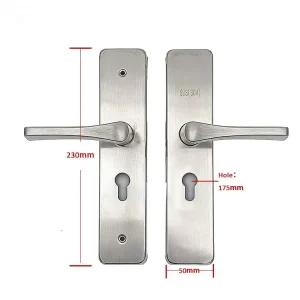 High Quality Stainless Steel Mechanical Door Lock Key Operate Unlock Minimalist Silent Design Handle Lock for Wooden Inside Door