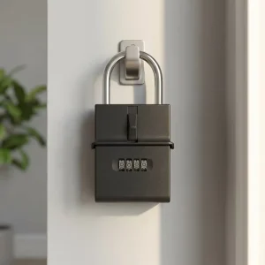 High Quality Steel Key Lock Safe Box with Combination Lock for Storage