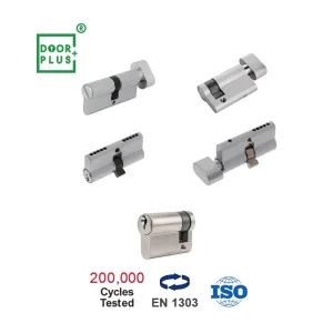 High Security 5 Pin Euro Door Lock Cylinder Anti Theft Brass Entrance Lock Cylinder