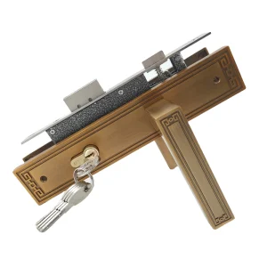 High Security Aluminum Door Lock Handle Set with Keys for Wooden Interior and Exterior Doors