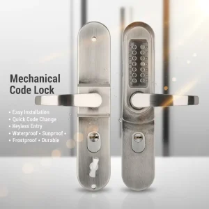 High Security Aluminum Wooden Door Mechanical Code Lock for Home Office Meeting Room