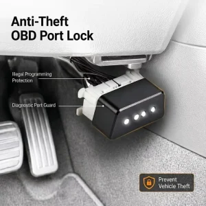 High Security Durable OBD2 Anti Pick Port Lock Strong Metal OBDii Cap Anti Theft Car OBD Locking Protection Universal Fit