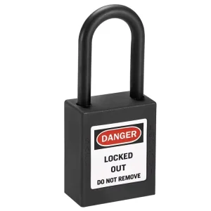 High Security Industrial 38mm Slim Insulation Shackle Red Safety Anti-Theft Key Padlocks
