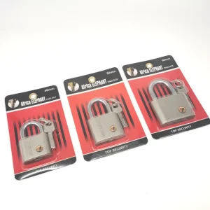 High Security Key Locking Iron Padlock Anti Theft Weather Proof Household Commercial Industrial Use