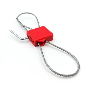 High Security One off Seal Sea Shipping Container Lock Fuel Logistic Transport Double Safety Cable Lock with Fastener Handle