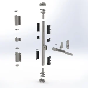 High Security Rear Door Lock Set for Shipping Containers Steel Parts System with Container Door Lock Handle Bar Locking System