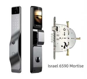 High Security Smart Lock for Israel Face Recognition with Beard Support Palm Vein Security Tuya WiFi Video Intercom