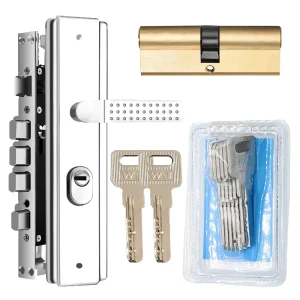 High Security Stainless Steel Anti Theft Door Lock Hot Style Square Copper Cylinder Key Unlock for Home Main Door Accessories