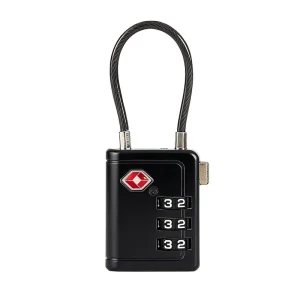 High Security TSA Approved 008 3 Dial Password Lock Mini Suitcase Combination Padlock