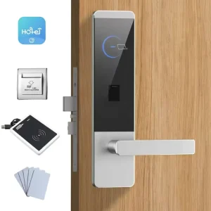 High Tech Smart Hotel Door Lock Fingerprint RFID Wood Aluminum Doors Cloud SDK WiFi Remote Unlock App Control Grade C Security