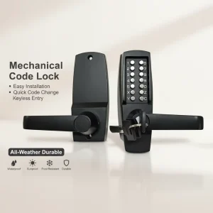 Home Garden Door Lock Waterproof Mechanical Push-Button Password Lock Safety Lock