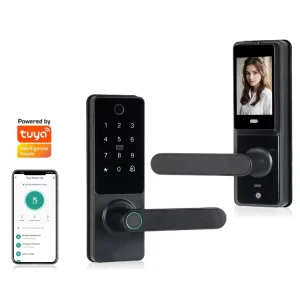 Home Hotel Apartment Security Electronic Smart Fingerprint Door Lock Deadbolt Automatic Door Lock with Camera
