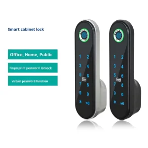 Home Office Desk Drawer Fingerprint and Password Lock Storage Cabinet with Card Swiping Sensor