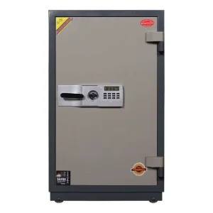 Home Office Security Safe Dual Lock System Electronic Password and Key Fireproof Safe