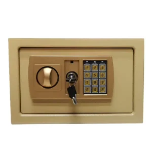 Home Office and Hotel Mini Digital Password Safe Household Storage Cabinet for Gold Bars Cash and Jewelry