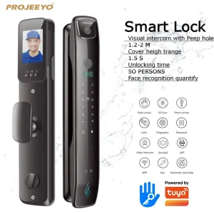 Home Security Smart Door Lock with Fingerprint Password and App Control Digital Keyless Electronic Lock