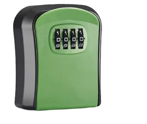 Home Security Wall Mount 4 Combination Digit Safe Box Code Storage Mini Lock Box ABS Material Powder Coated Rectangular Design