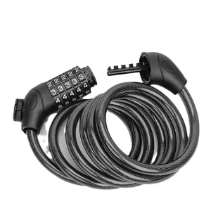 Hongdak Portable Electric Chain Lock for Bicycle Mountain Bike 4 Digit 5 Digit Combination Anti theft Bike Accessories