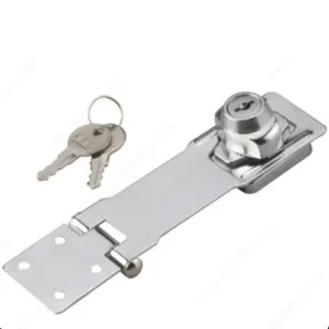 Hot Seller Stainless Steel Manual Refrigerator 3” Self Locking Hasp Lock Fridge Key for Household Use