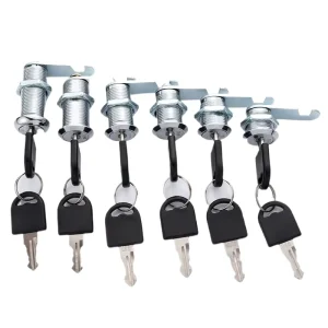 Hot Selling 16mm Keyd Black Color Elevator Key Switch Lock High Security Zinc Alloy Metal Mail Cam Lock Lock Cylinders