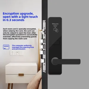 Hotel Card-Operated Magnetic RFID Smart Electronic Door Lock Model 805 for Apartments Rental Units and Homestays China Manufacturer
