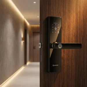 Hotel Fingerprint Lock Waterproof WiFi Zigbee Access Card Key Door Lock for Office Apartment