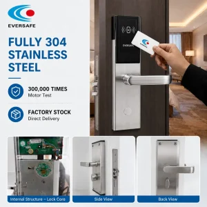 Hotel Key Card Door Lock RFID Electronic Smart Lock for Room Access Control