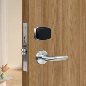 Hotel Security Room Door Lever Type SUS304 Handle Keyless Electronic RFID Card Access Smart Lock