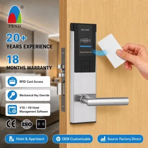 Hotel Smart Lock High Security RFID Card Electronic Key Card Lock System for Wooden and Stainless Steel Doors