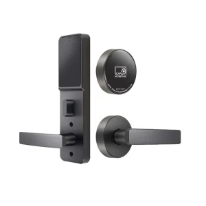 Hotel Split Door Lock System with Card Unlock for Apartment and Wooden Doors, Electronic Lock with Key
