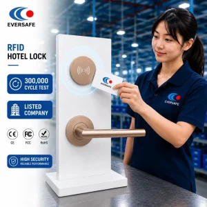 Hotel Stainless Steel Key Card Door Lock IC Card Contactless Smart Lock 5 Bolt Structure 32 Years Factory Manufacturer