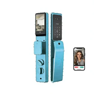 IP66 Waterproof Outdoor Smart Door Lock for Steel Door 3D Face Recognition WiFi Video Intercom Memory Card Anti Theft Lock