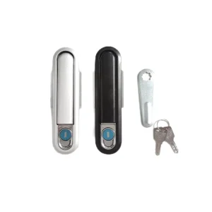 Industrial Flat Lock MS818 490 Distribution Cabinet Door Lock Zinc Aluminum Alloy Black Control Cabinet Mechanical Door Lock