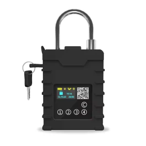 Industrial GPS Tracker Lock 4G LTE Waterproof Smart Lock for Warehouse Container Asset Security