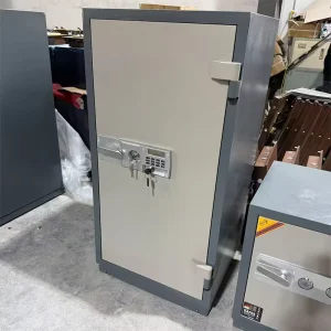 Industrial Grade Commercial Dual Lock Safe with Electronic Digital Lock Mechanical Key Fireproof Deposit Box for Hotels Offices