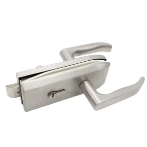 Industrial Grade Stainless Steel 304 Security Keyed Entry Lock 60mm Backset 3 Keys for Main Glass Door Lever Handle Glass Door