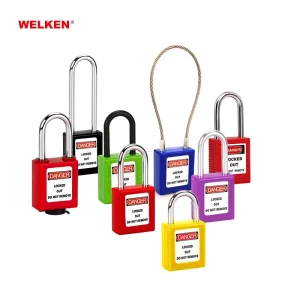 Industrial Lockout ABS Plastic LOTO Locks 38mm Shackle Safety Padlock Security Padlock Lock Out Tag Out