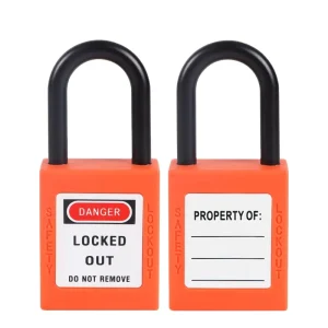 Industrial Lockout Tagout Insulated Padlocks with Nylon Shackles Keyed Alike for Conductive Areas