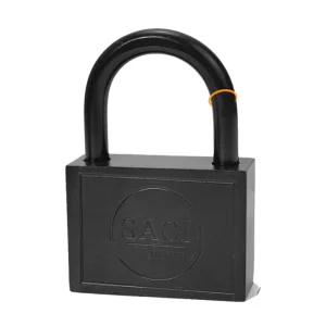 Industrial Long Shackle Padlock Plastic Covered Weatherproof Iron Lock Heavy Duty Anti rust Gate Padlock
