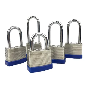 Industrial Safety Heavy Duty Laminated Steel Lock Waterproof Iron Metal Padlock with Key Durable Loto Design