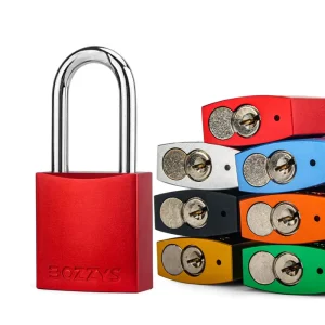Industrial Security Locks with 38mm Steel Hook Construction Anti theft Padlocks for Door Key Unlock Way for Industrial Equipment