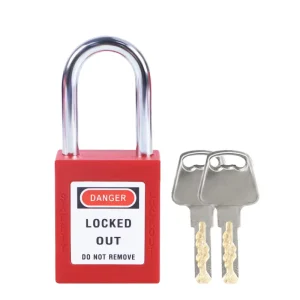 Industrial Security Padlock CE Listed Master Key Lock ABS and Zinc Alloy Waterproof for Door Use